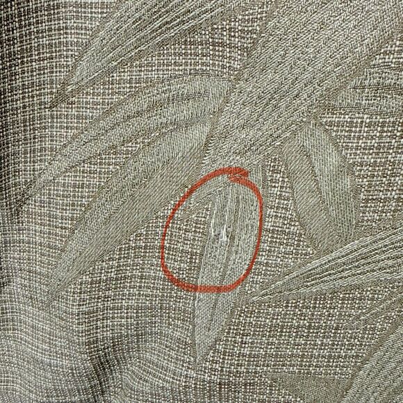 Tommy Bahama Mens Medium Tan 100% Silk Tropical Beach Bamboo Print Casual Shirt - Picture 7 of 7